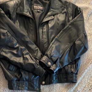 Leather jacket, Wilson’s black large